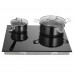 Встраиваемая электрическая панель Hotpoint HR 6T2 B S черная