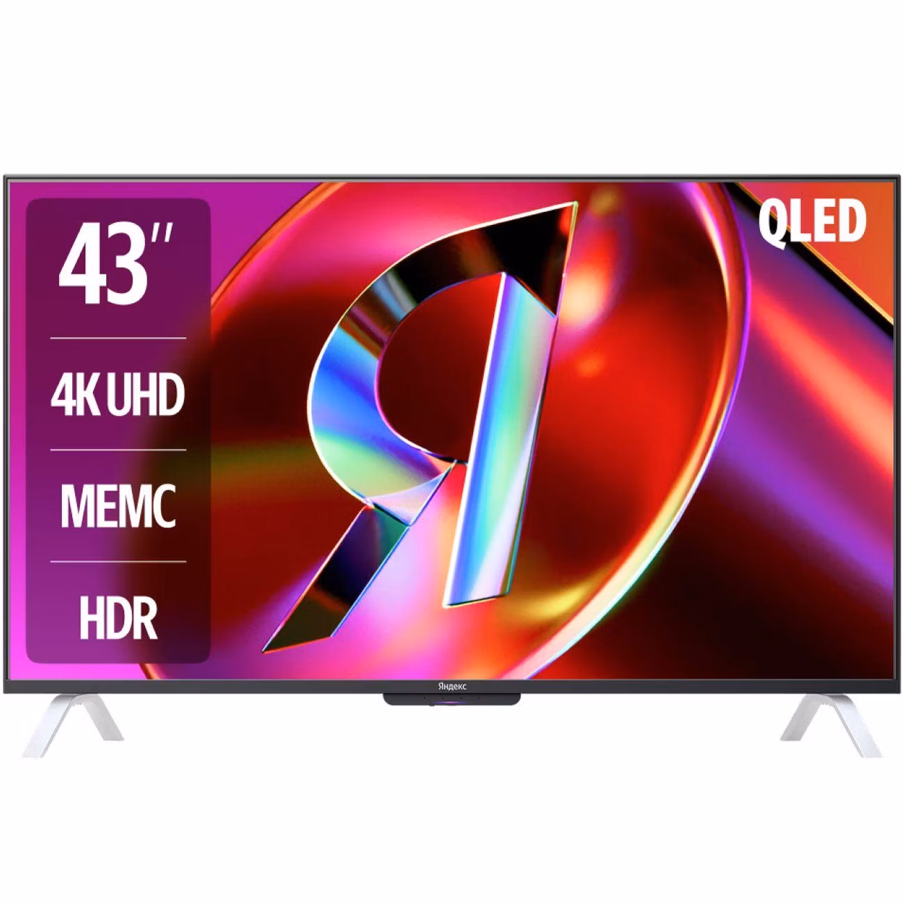 Телевизор Яндекс ТВ Станция QLED с Алисой 43’’ 4K UHD